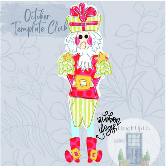 Ribbon Leg Nutcracker (HC103O)