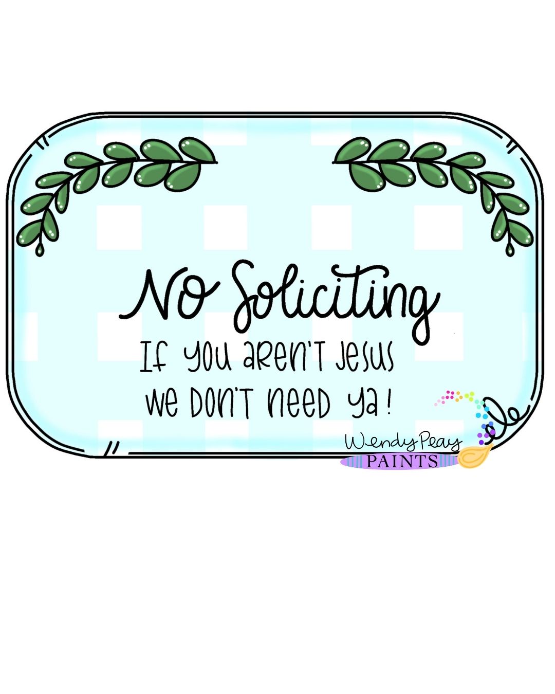 No Soliciting Interchangeable (WP064)