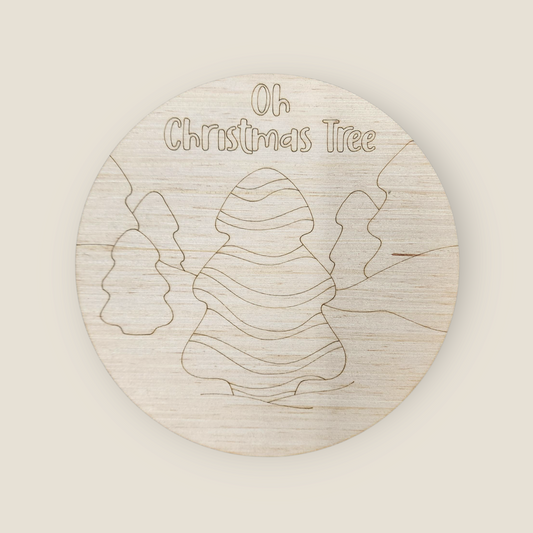 Oh Christmas Tree Round (PC045)