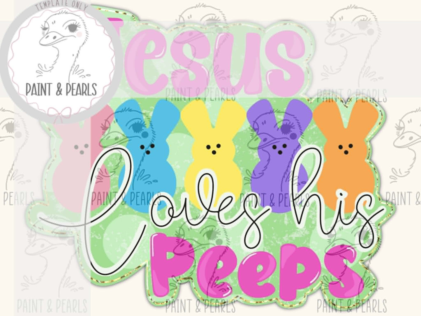 3D Jesus Loves His Peeps (PAP015-3D)