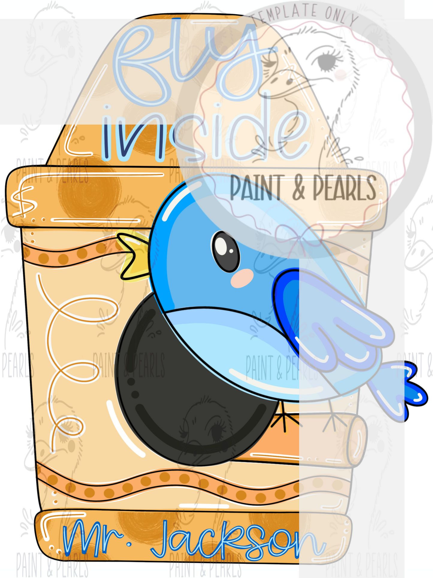 Teacher Crayon Birdhouse (PAP029)