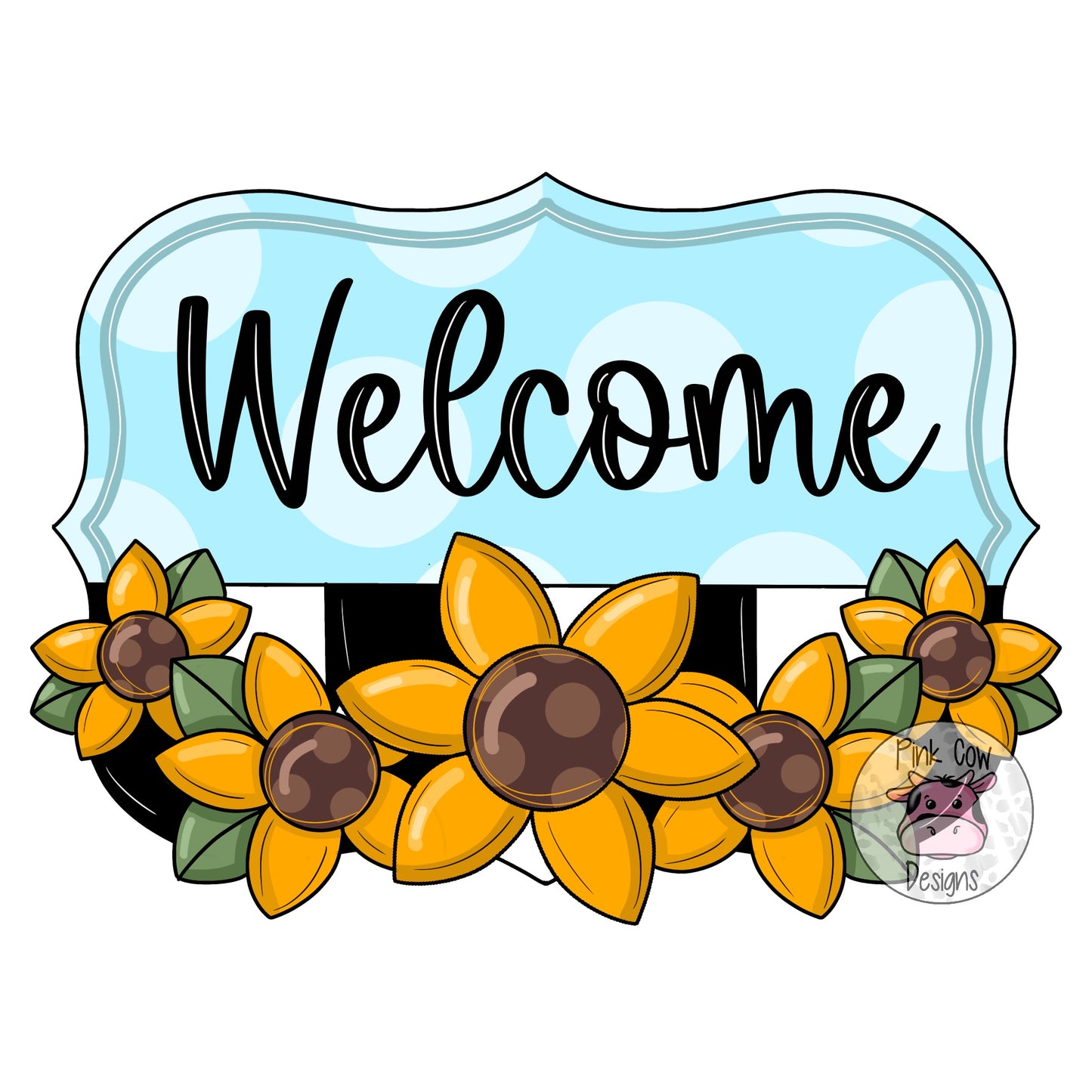 Sunflower Welcome Plaque (PC118)