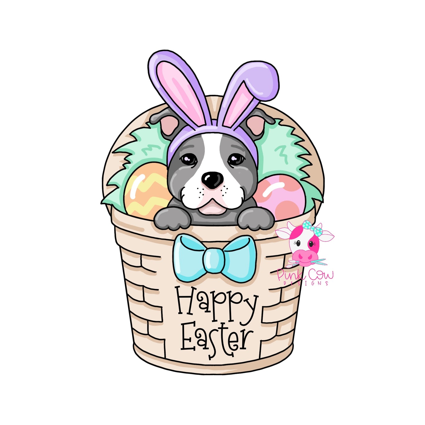 Pit Bull Easter Basket (PC190)