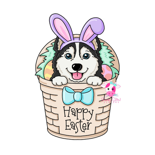 Huskey Easter Basket (PC201)