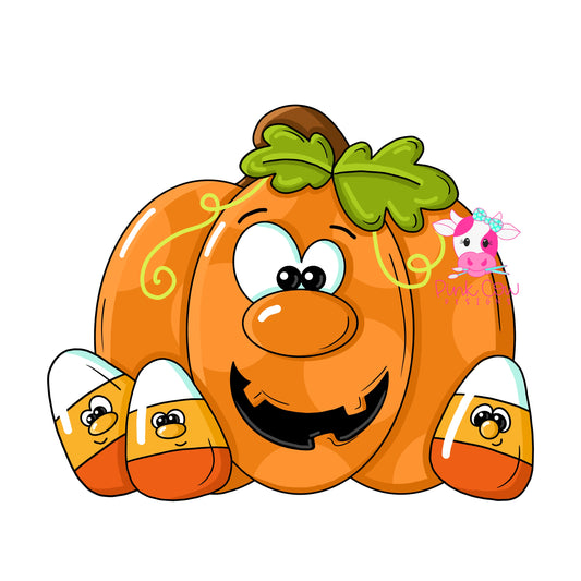 Candy Corn Jack O Lantern (PC252)