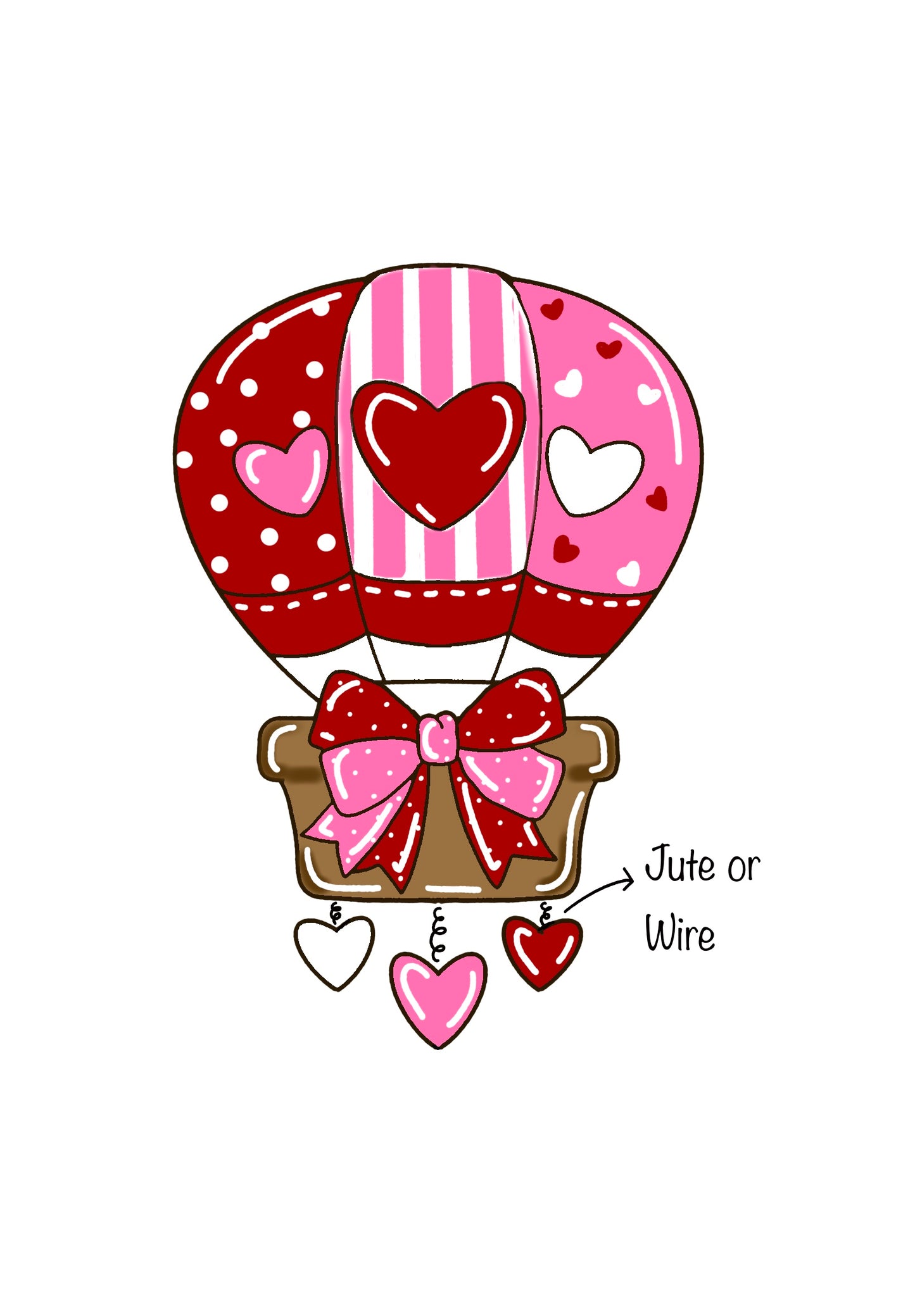 Valentine Hot Air Balloon (PP005)