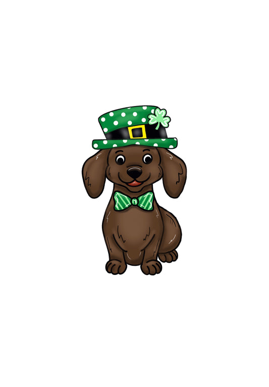 Saint Patricks Day Dachshund (PP032)
