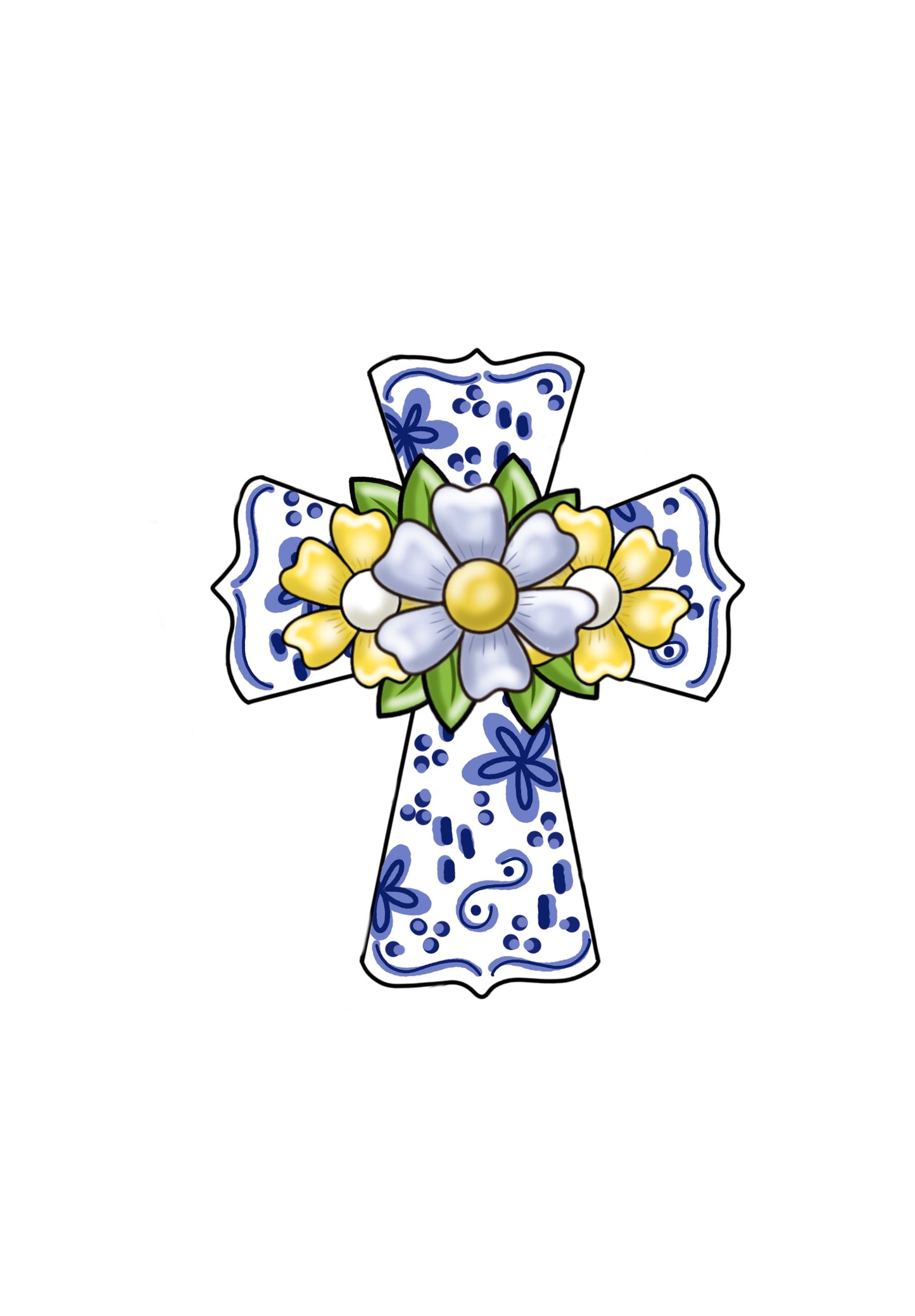 Floral Cross (PP041)