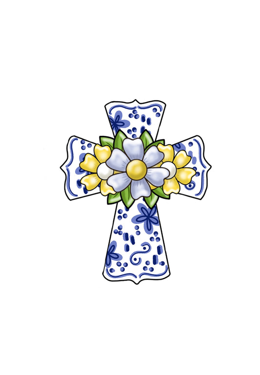 Floral Cross (PP041)