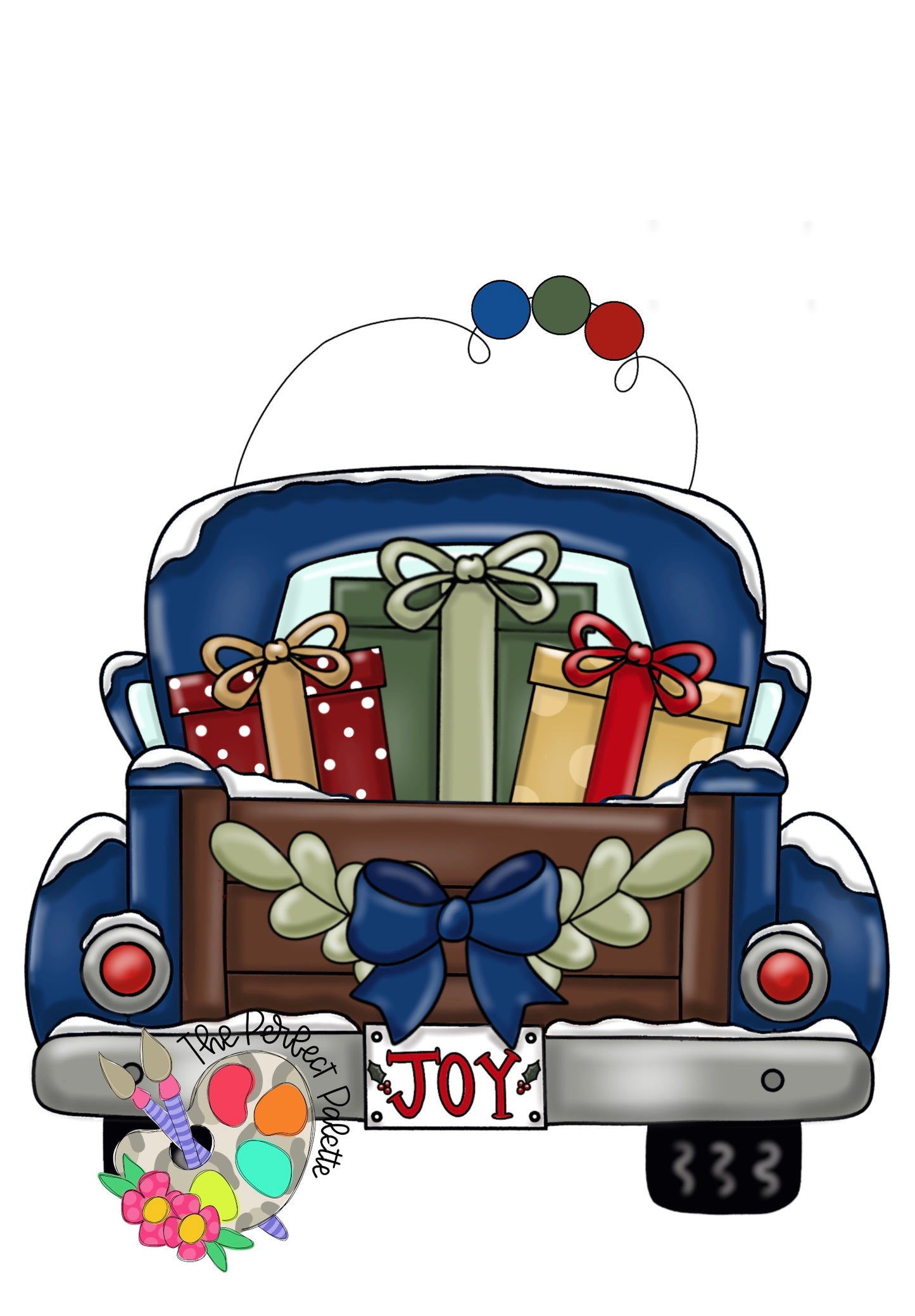 Truckload of Joy Christmas Truck Ornament (PP114-O)