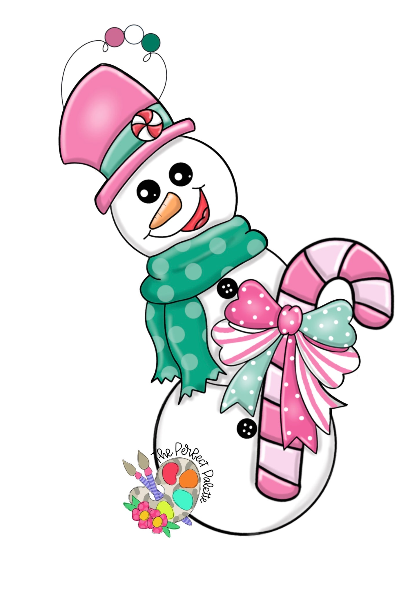 Candy Cane Snowman (PP119)