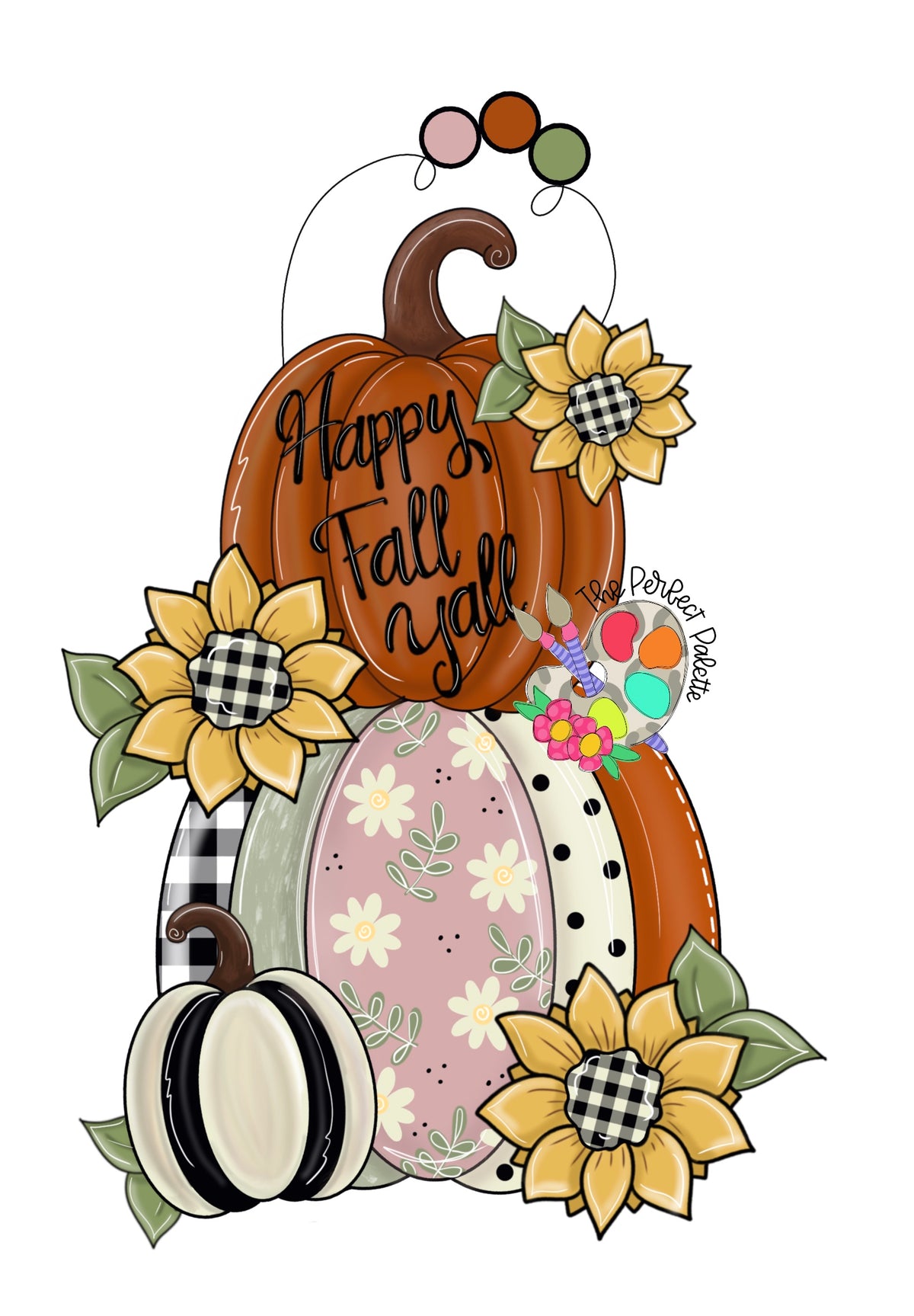 Happy Fall Yall Pumpkin Stack (PP129)
