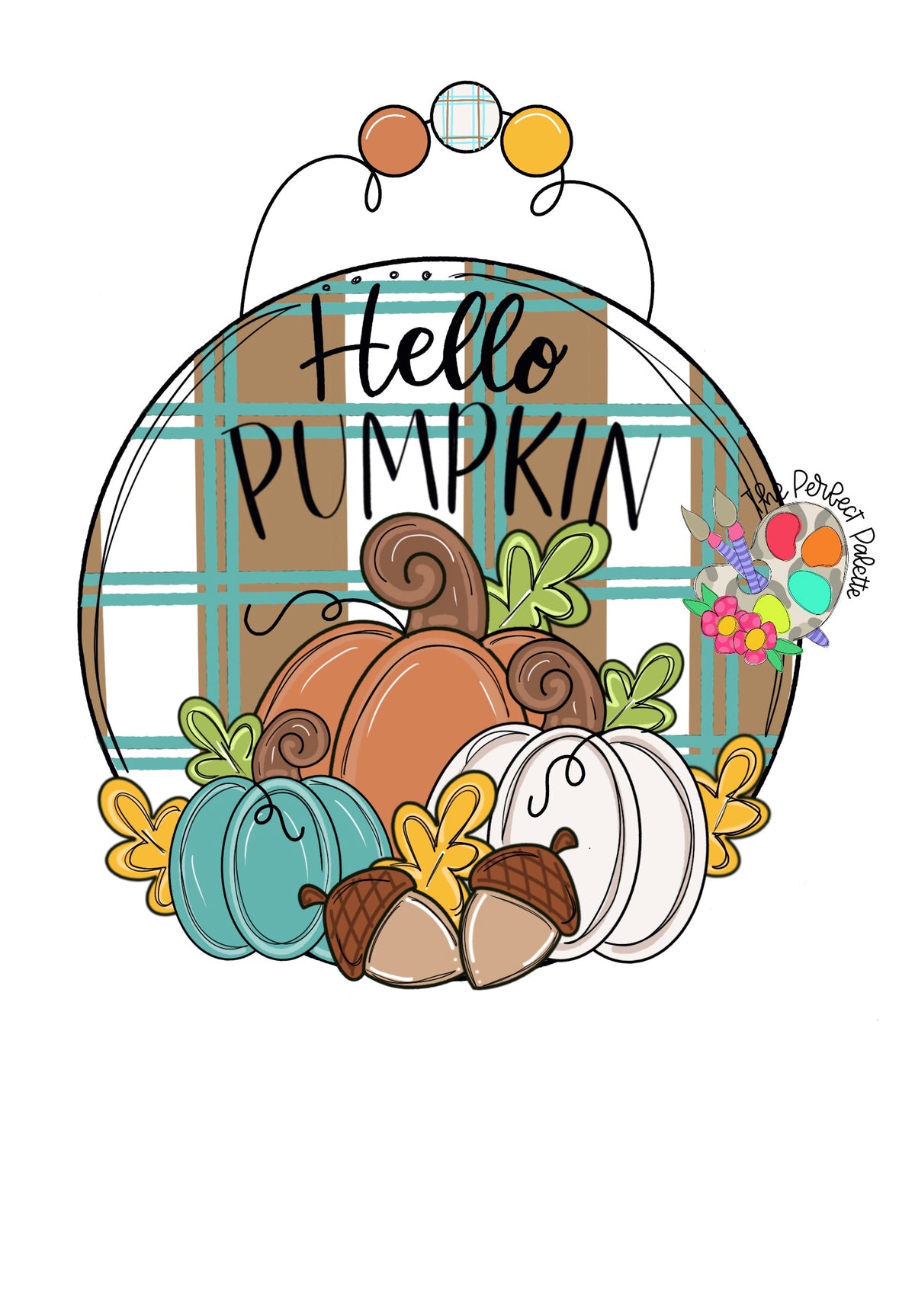 Hello Pumpkin Round (PP132)