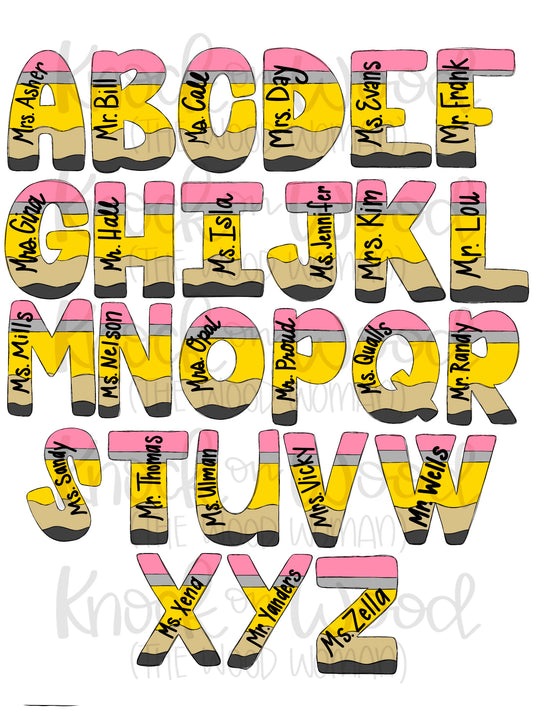 Pencil Alphabet (KW091)