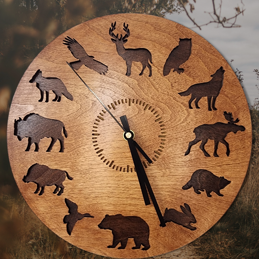 Woodland Animal Clock