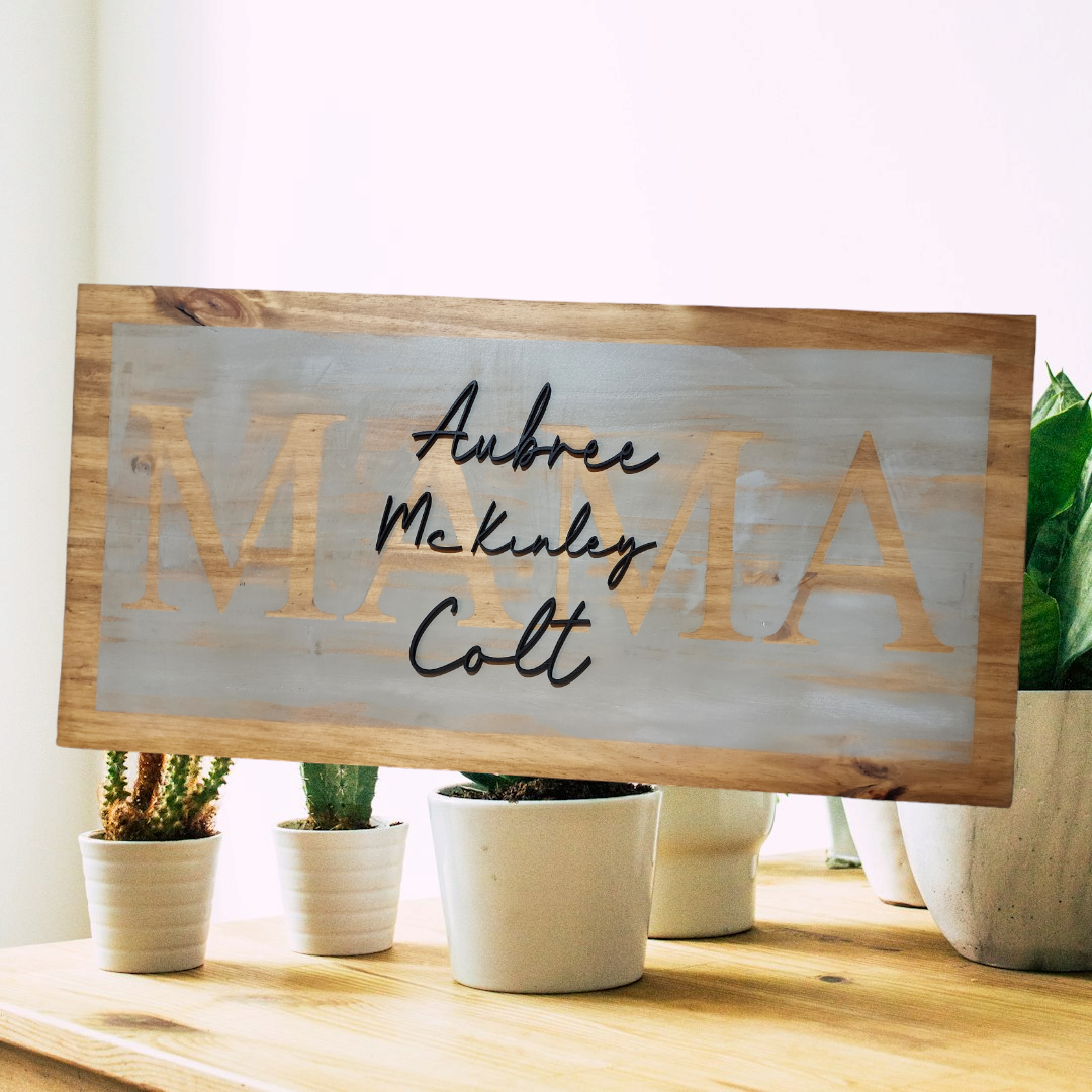 Personalized Mama Sign