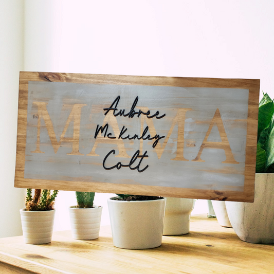 Personalized Mama Sign