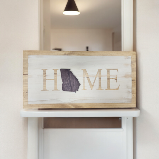 Georgia Home Sign | Charming Welcome Decor

