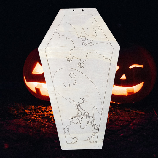 Halloween Ghost/Bat Coffin