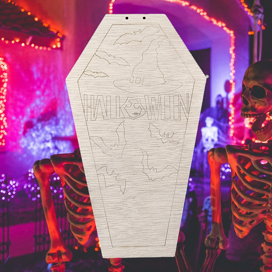 Halloween Witch Hat Coffin