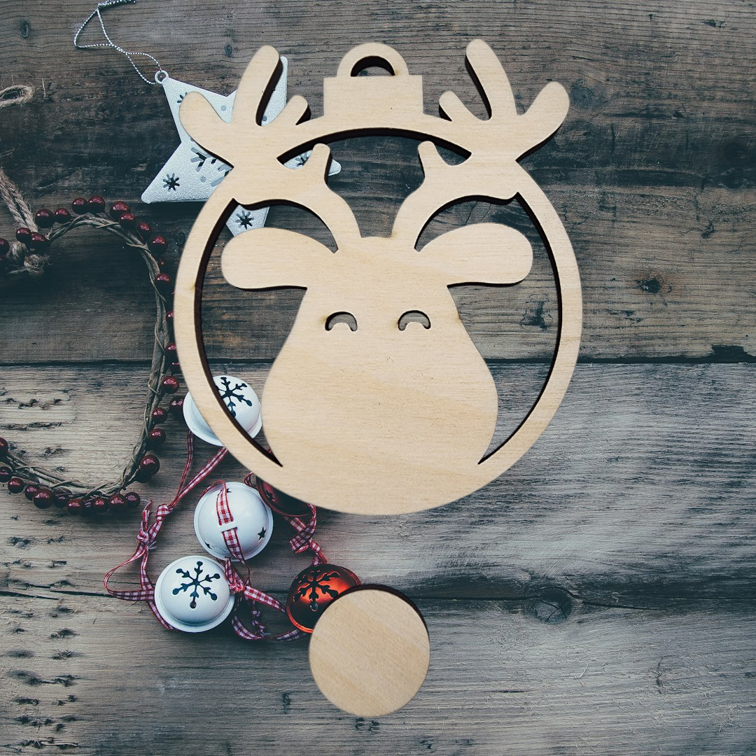 Rudolph Layered Ornament Blank Bundle