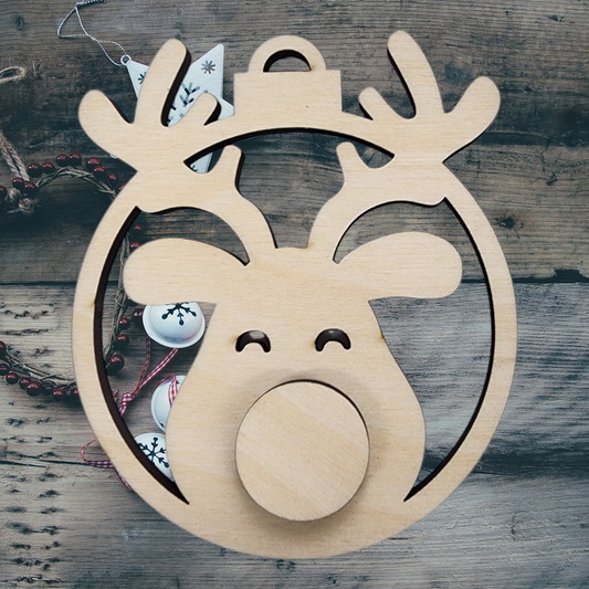 Rudolph Layered Ornament Blank Bundle