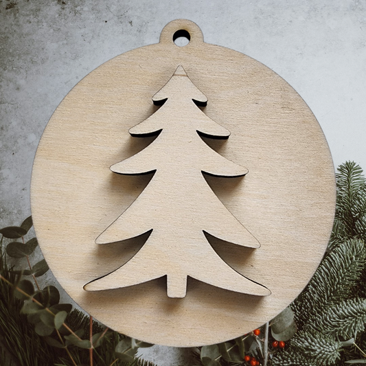 Christmas Tree 3D Ornament Blank