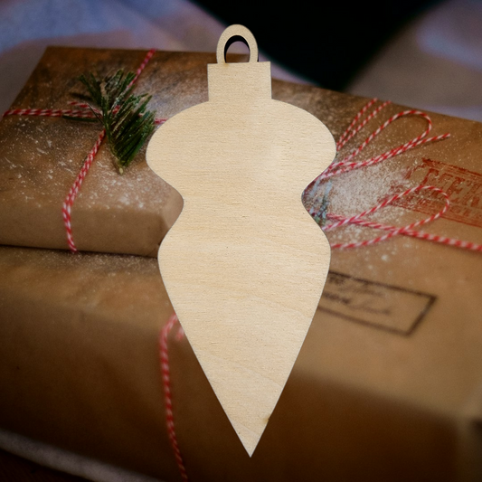 Finial Ornament #1 | Baltic Birch Holiday Decor

