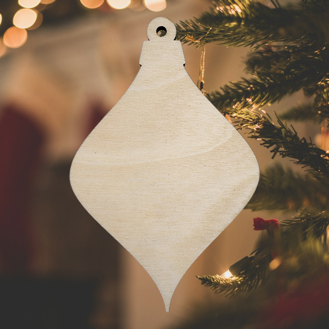 Finial Ornament #4 | Baltic Birch Ornament

