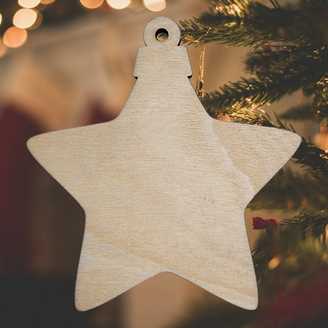 Christmas Star Ornament Blank