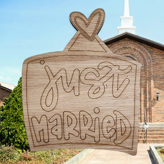 Just Married Sign (HC036)