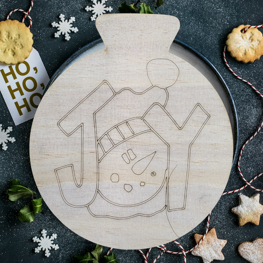 Joy Snowman Christmas Ball (DD020O)