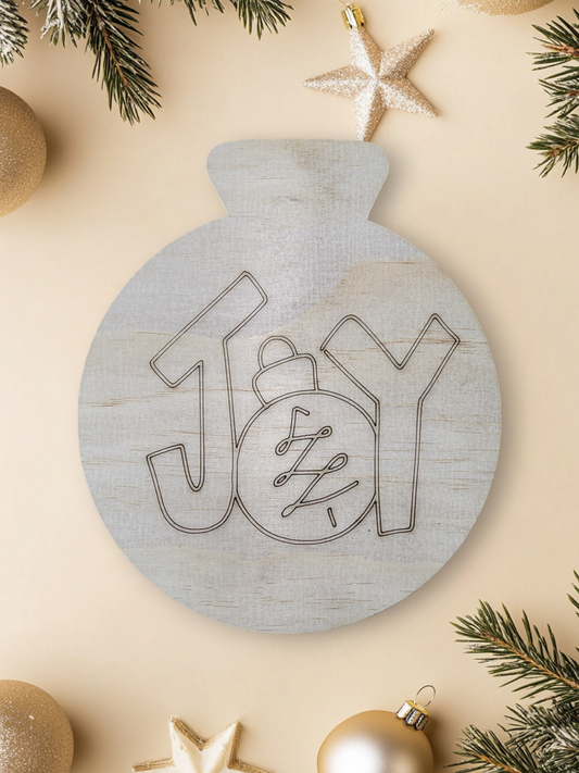 Joy Snowglobe Christmas Ball (DD023O)