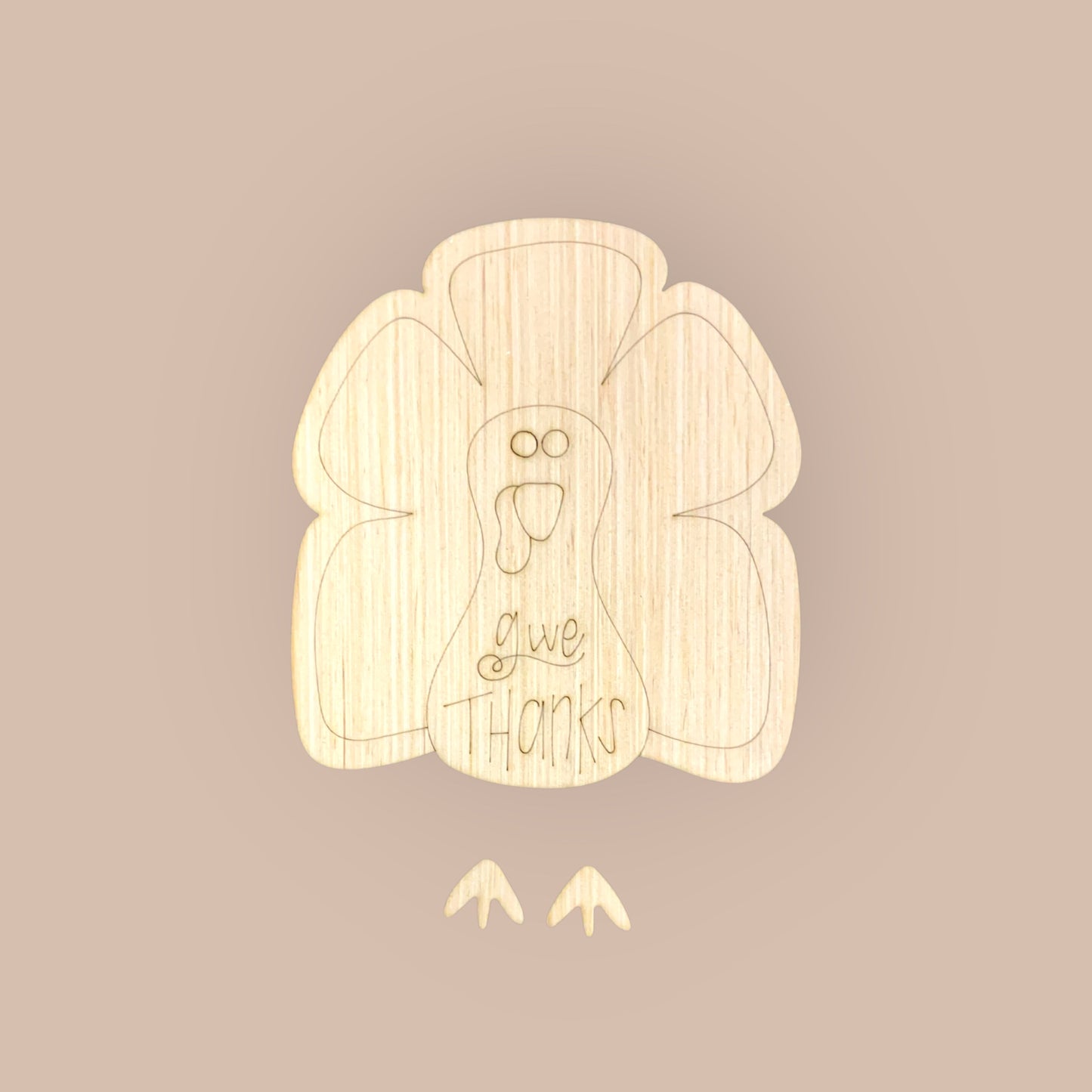 Ribbon Leg Give Thanks Turkey (KW113)