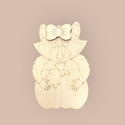 3D Female Racoon (KW109)