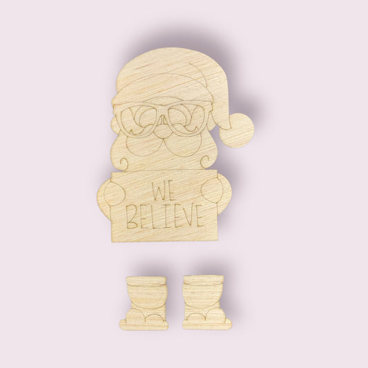 We Believe Ribbon Leg Santa (MJ079)