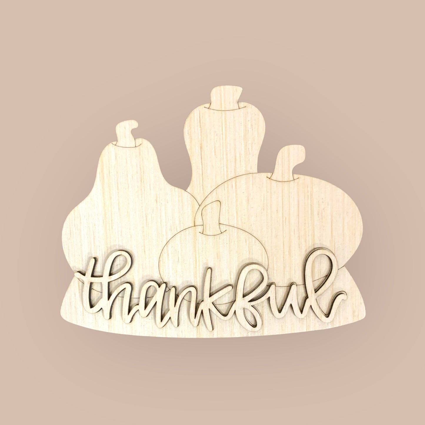 3D Thankful Pumpkin & Gourd (KA016-3D)