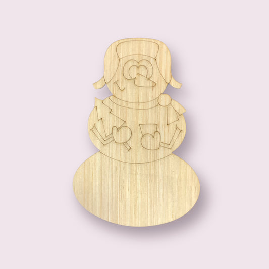 Winter Snowman Ornament (WP023-O)