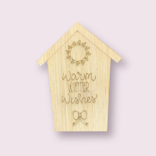 Winter Birdhouse Ornament (WP031-O)