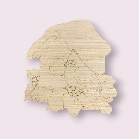 Cardinal Birdhouse (PC075)