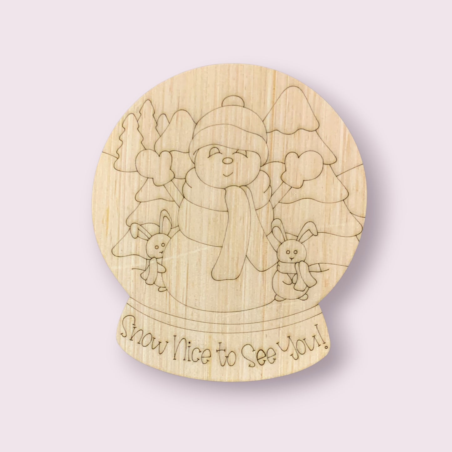 Snow Nice To See You Globe Ornament (PC082-O)