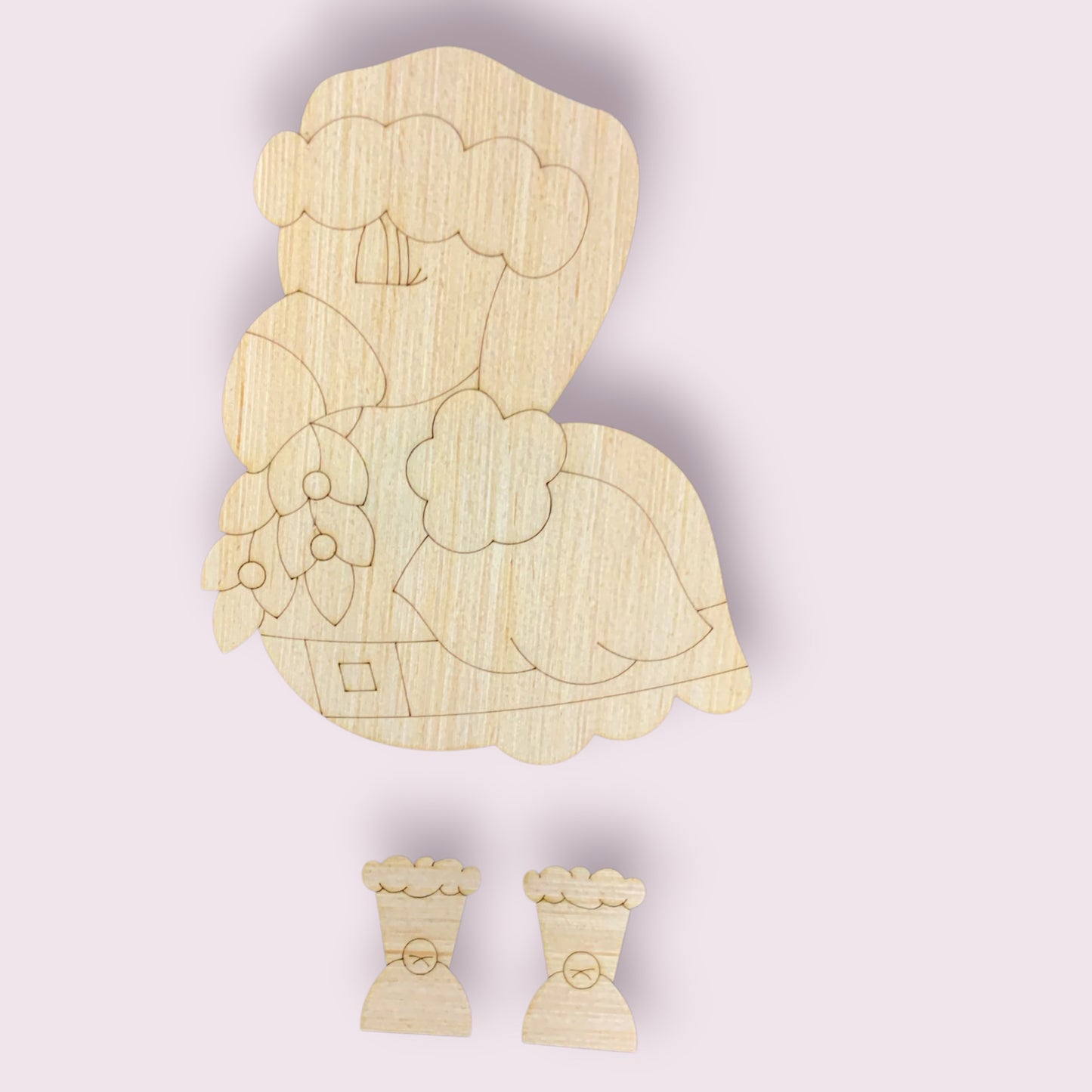 Ribbon Leg Christmas Flamingo Ornament (RL165-O)