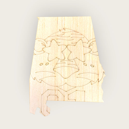 Alabama Tiger Ornament (RL168-O)