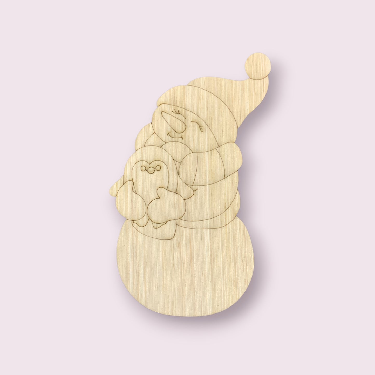 Snowman With Penguin (PC083)