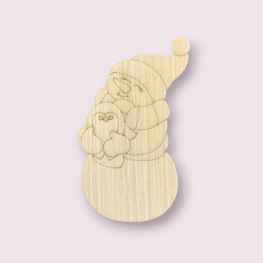 Snowman With Penguin (PC083)