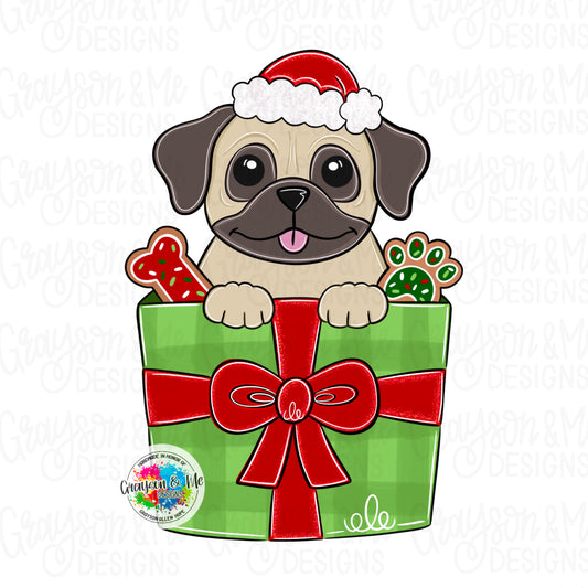 Pug Xmas Ornament (GM093-O)