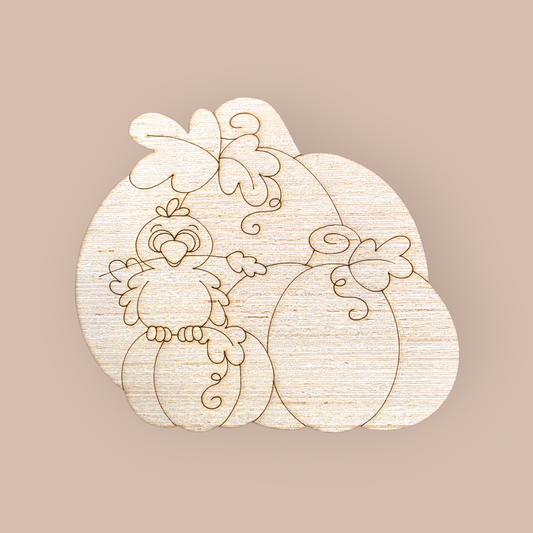 Crow & Pumpkin (PC073)