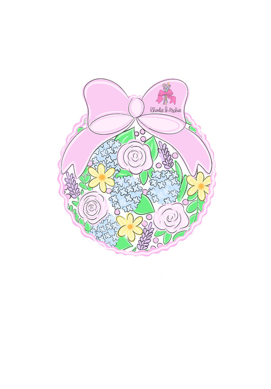 Floral Bow Round (RA164)