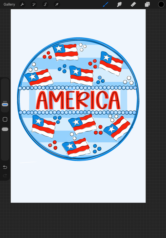 3D America Round (RA172-3D)
