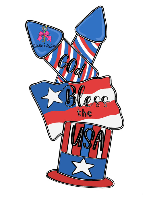 God Bless The USA Fireworks (RA173)